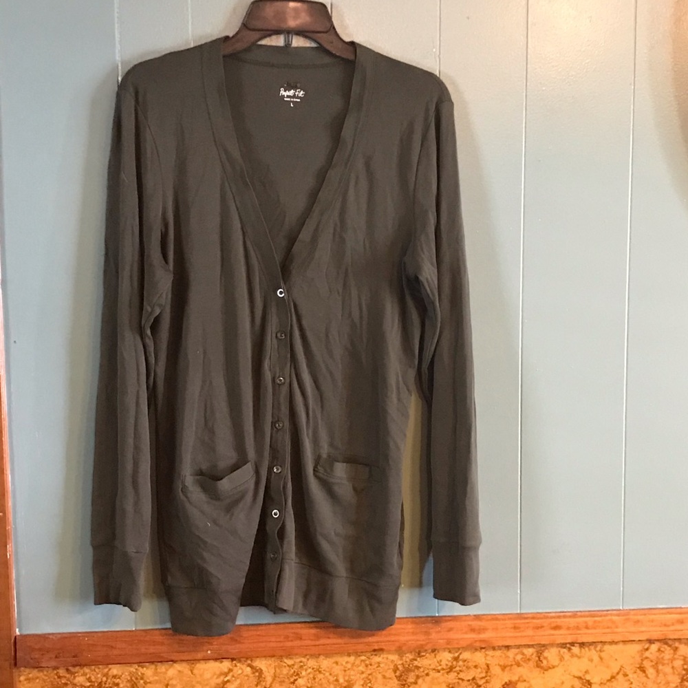 JCrew Factory cotton cardigan